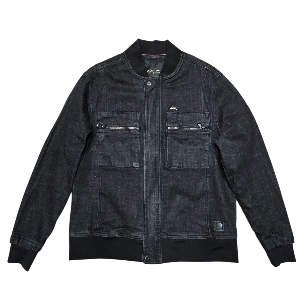A. Pizano Black Denim Mens Jacket Sz L